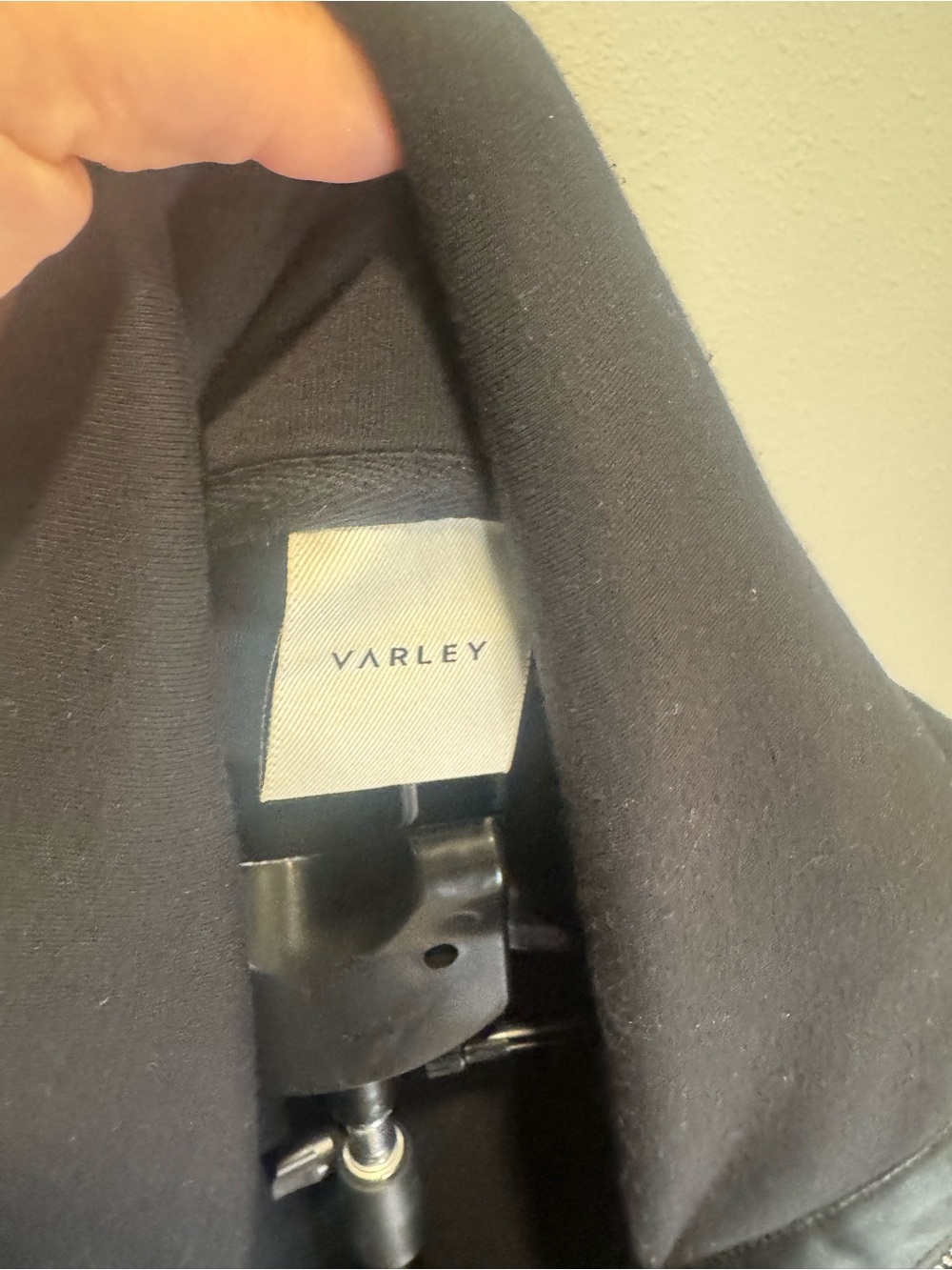 Varley Black Zip-Front Drawstring Jacket - Picture 3 of 5